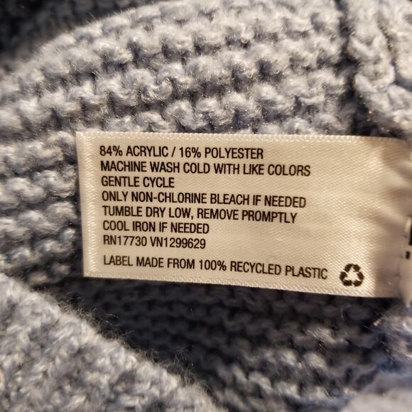 Knox Rose Women's Ice Blue Knit Pullover Sweater, Size: Medium, New - Picture 6 of 7